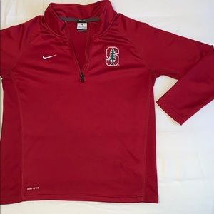 Nike Dri-fit quarter zip Stanford top